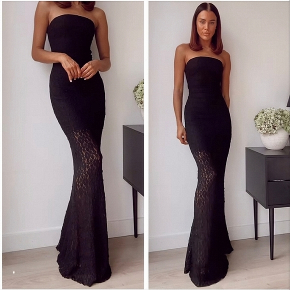 Zara Lace Dress * Gown Black size S